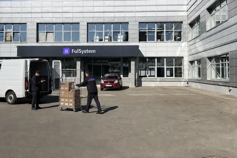 Визуализация: отгрузка сборных заказов со склада FulSystem